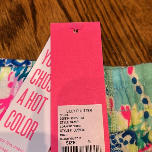 Lilly Pulitzer Coraline Beach You To It Shorts Large NWT - Picture 7 of 12